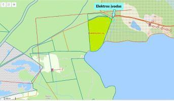 SODYBA ANT LUODŽIO EŽERO KRANTO SU ATRAKCIONAIS MEDŽIUOSE (dar nepastatyta) 19