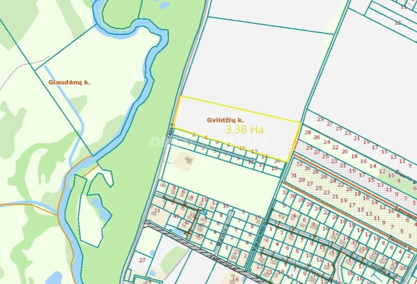 Parduodamas namų valdos paskirties sklypas Vėjų g., Gvildžių k., Klaipėdos r. sav., 338 a ploto 4