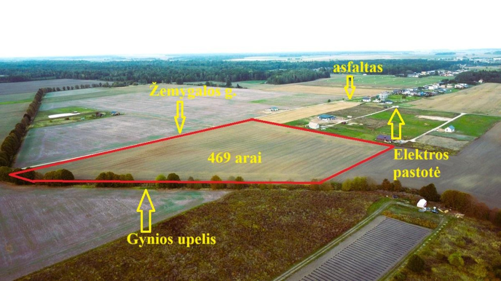Parduodamas sklypas Žemygalos g., Varluvos k., Kauno r. sav., 469.00 a ploto 1
