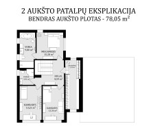 Parduodamas namas Veržuvos g., Antakalnis, Vilniaus m., Vilniaus m. sav., 208 m2 ploto, 2 aukštai 14