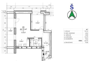 Parduodamas butas Rygos g., Justiniškės, Vilniaus m., Vilniaus m. sav., 54.00 m² ploto 2 kambariai 18