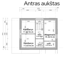 Parduodamas namas Draugystės g., Ringaudų k., Kauno r. sav., 132.51 m2 ploto, 2 aukštai 16