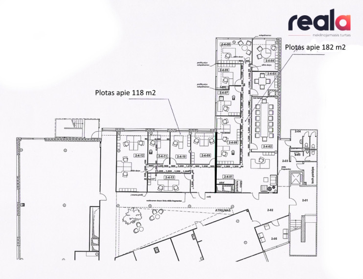 Nuomojamos biuro patalpos Kęstučio g., Žvėryne, Vilnius, 160 m²-202 m² ploto 8