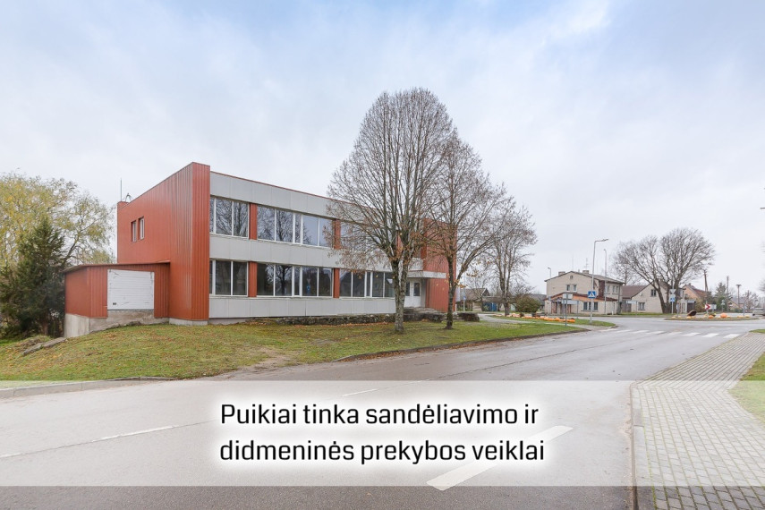 Parduodamos  patalpos Varnių g., Žarėnų mstl., Telšių r. sav., 787.61 m2 ploto 1