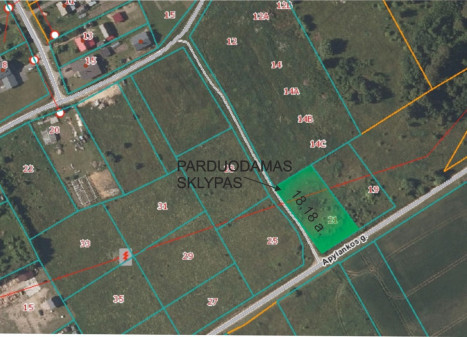 Parduodamas  sklypas Apylankos g., Užusalių k., Jonavos r. sav., 18.18 a ploto