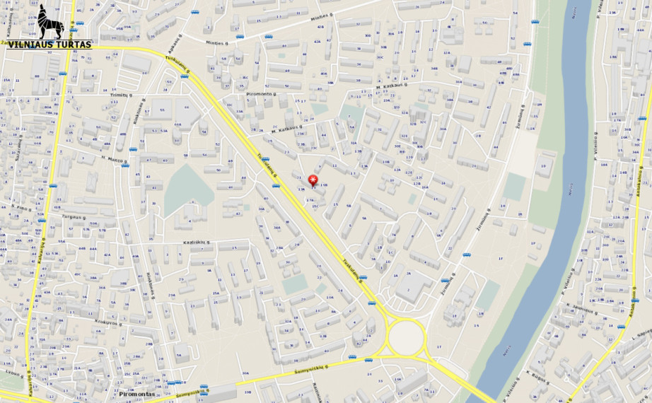 Nuomojamas butas Tuskulėnų g., Žirmūnai, Vilniaus m., Vilniaus m. sav., 30 m2 ploto, 1 kambariai 5