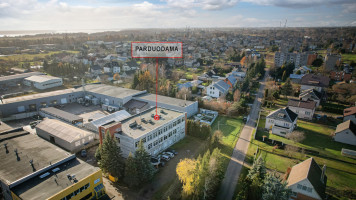 Parduodamos administracinės, gamybinės, kitos paskirties, maitinimo, sandėliavimo patalpos Alytaus g., Neveronių k., Kauno r. sav., 1242.9 m2 ploto 1