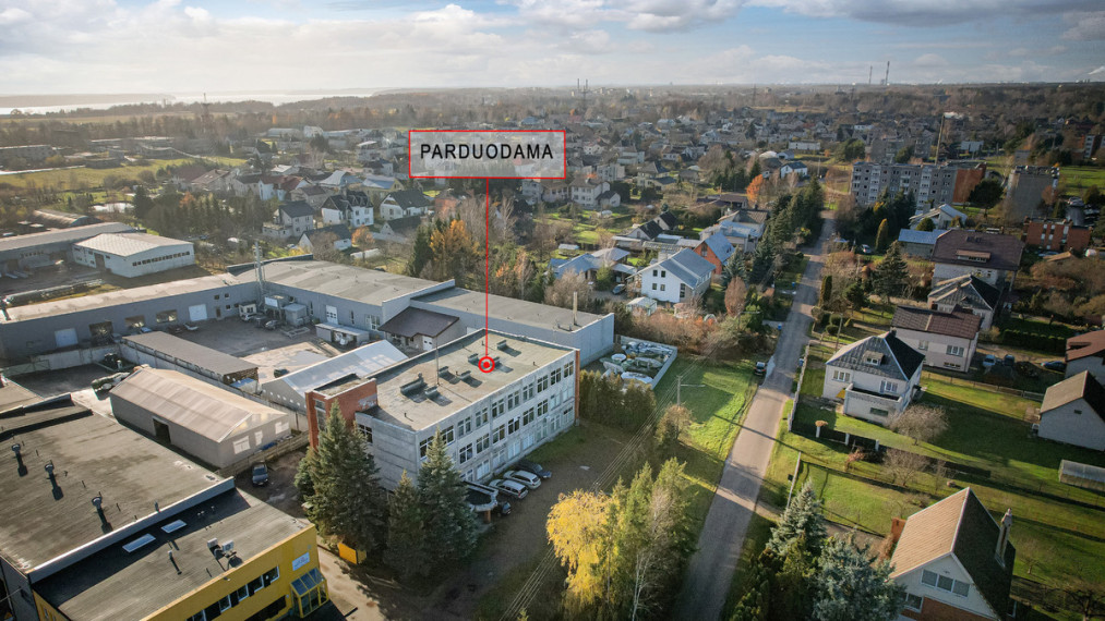 Parduodamos administracinės, gamybinės, kitos paskirties, maitinimo, sandėliavimo patalpos Alytaus g., Neveronių k., Kauno r. sav., 1242.9 m2 ploto 1