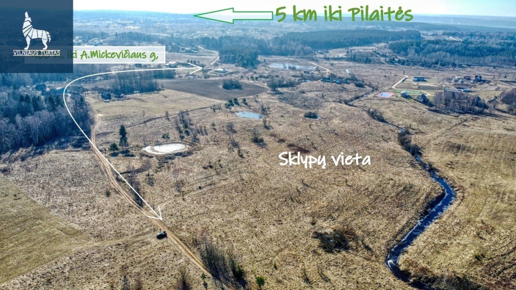 Parduodamas  sklypas Vaivadiškių k., Vilniaus r. sav., 67.9 a ploto 3