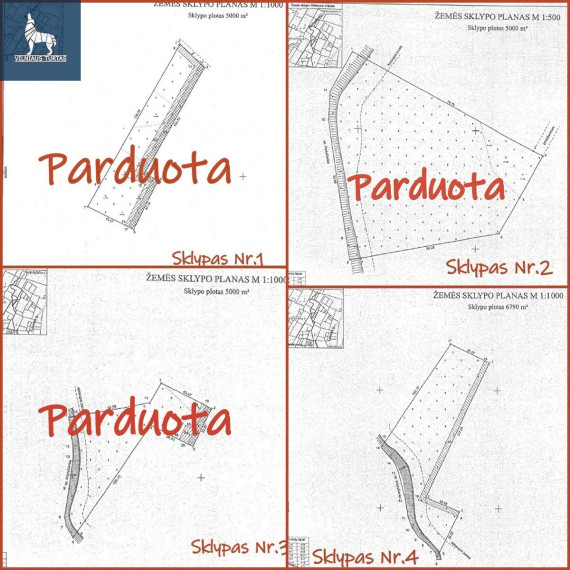Parduodamas  sklypas Vaivadiškių k., Vilniaus r. sav., 67.9 a ploto 4