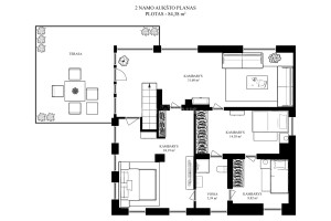 Parduodamas namas Ąžuolų g. , Pikeliškių k., Vilniaus r. sav., 195 m2 ploto, 2 aukštai 15