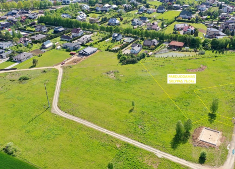Parduodamas  sklypas Erdvės g., Radikių k., Kauno r. sav., 76.04 a ploto
