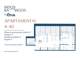 Parduodamas butas Skruzdynės g., Neringos m., Neringos sav., 54.60 m² ploto 2 kambariai 2