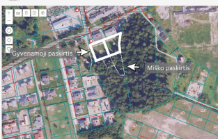 Parduodamas  sklypas Perkūno g., Avižienių k., Vilniaus r. sav., 23.21 a ploto 1