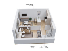 Parduodamas butas Šėtos g., Kėdainių m., Kėdainių r. sav., 33.31 m2 ploto, 2 kambariai 12