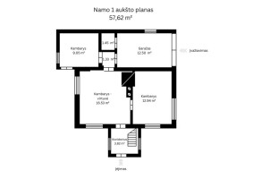 Parduodamas 7.67 a ploto  sklypas su sodo namu Ateities Sodų 3-oji g., Naujojoje Vilnioje 13