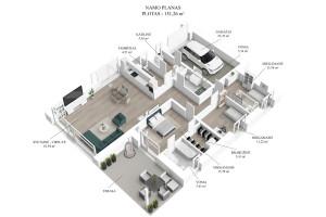 Parduodamas namas Išdagų g., Pilaitė, Vilniaus m., Vilniaus m. sav., 150.01 m2 ploto, 1 aukštai 34