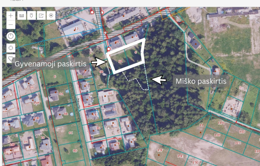 Parduodamas sklypas Perkūno g., Avižienių k., Vilniaus r. sav., 41.57 a ploto 1