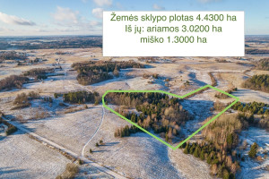 Parduodamas kitos paskirties sklypas Kreiviškių k., Molėtų r. sav., 443 a ploto 1