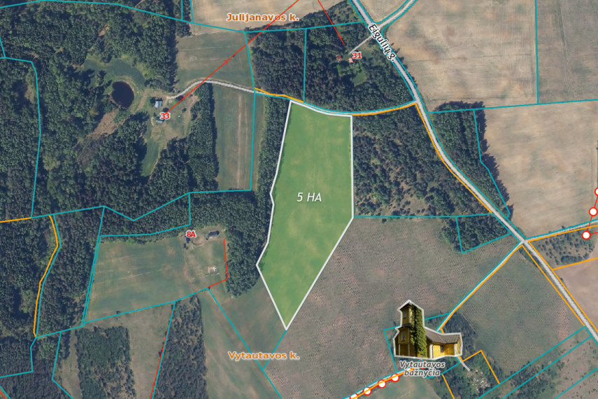 Parduodamas 5 ha sklypas Vytautavos kaime, Trakų r. 11