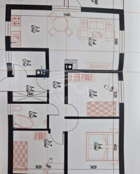 Parduodamas namas Vaitelių k., Klaipėdos r. sav., 80 m2 ploto, 1 aukštai 6