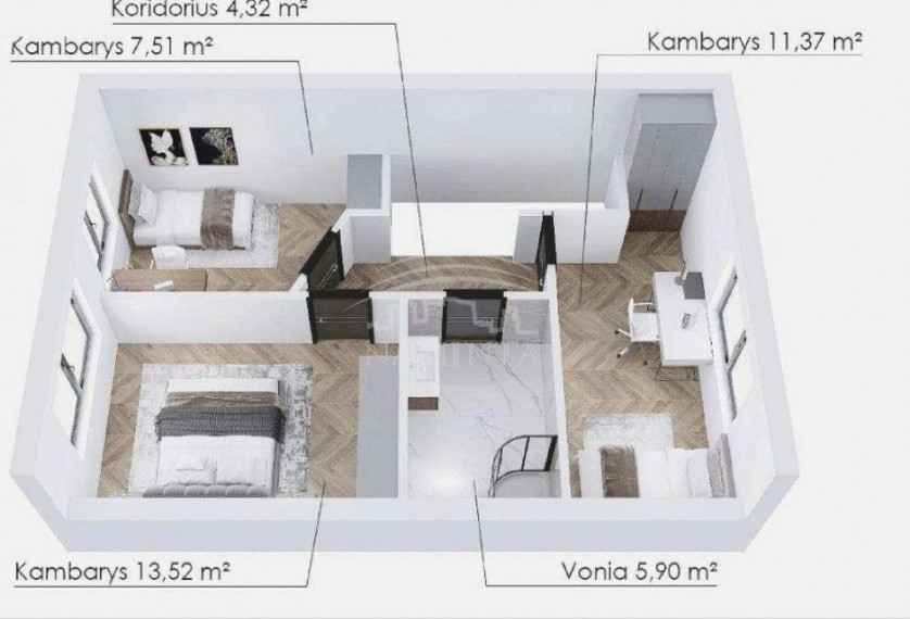 Parduodamas namas Slengių k., Klaipėdos r. sav., 90 m2 ploto, 2 aukštai 4