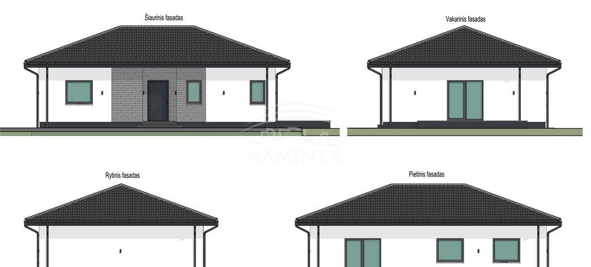 Parduodamas namas Trušelių k., Klaipėdos r. sav., 90 m2 ploto, 1 aukštai 1