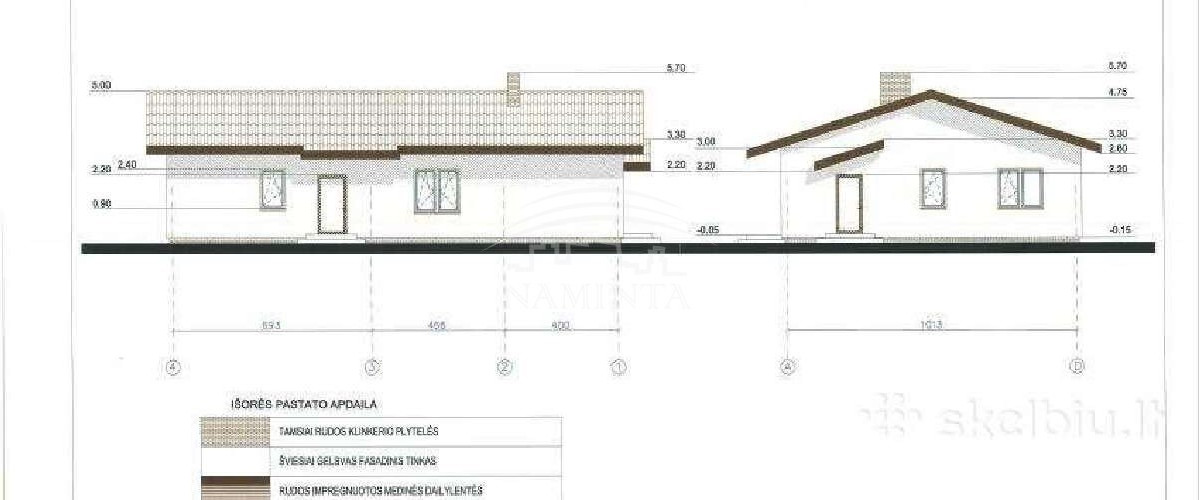 Parduodamas namas Klemiškės II k., Klaipėdos r. sav., 140 m2 ploto, 1 aukštai 3