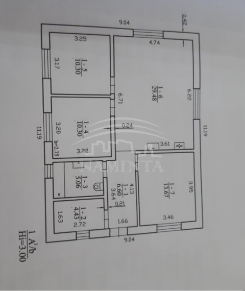 Parduodamas namas Dituvos k., Klaipėdos r. sav., 80 m2 ploto, 1 aukštai 2