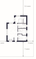 Parduodamas namas Lelių k., Klaipėdos r. sav., 80 m2 ploto, 1 aukštai 10
