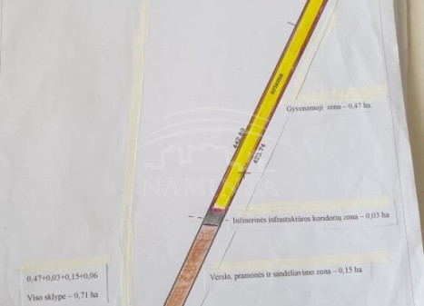 Parduodamas  sklypas Vėžaičių mstl., Klaipėdos r. sav., 71 a ploto