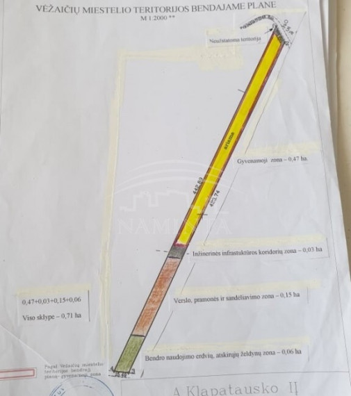 Parduodamas sklypas Vėžaičių mstl., Klaipėdos r. sav., 71 a ploto 1