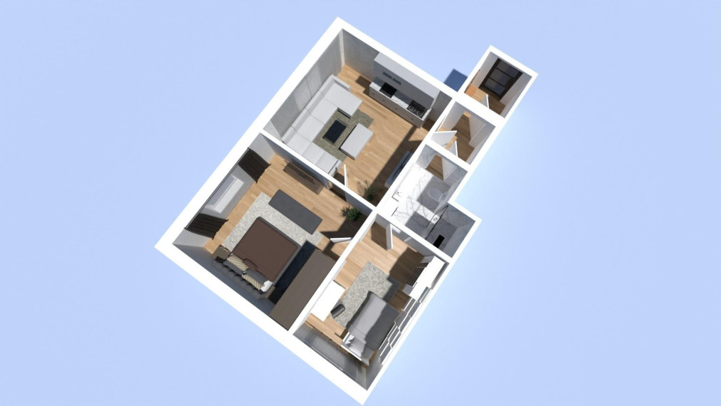 Parduodamas butas Kulvos g., Vilijampolė, Kauno m., Kauno m. sav., 50.00 m² ploto 2 kambariai 1