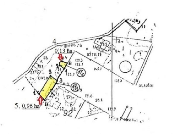 Parduodamas sklypas Eivenių k., Zarasų r. sav., 1392 a ploto 5