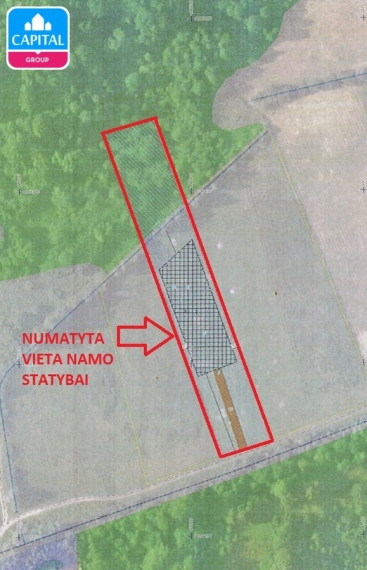 Parduodamas  sklypas Prienų r. sav., Mačiūnų k., Kauno, 60.03 a ploto 4