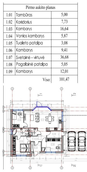 Parduodamas erdvus namas. net 4kambarių, plius garažas, Kurorto g., , Palangoje, 3