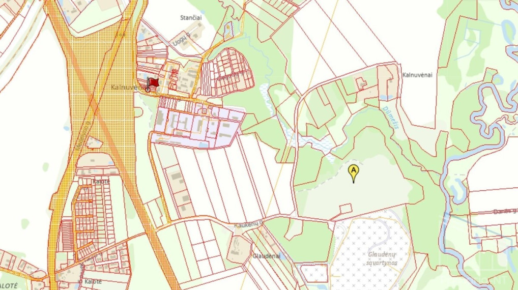 Parduodamas sklypas Kalnuvėnų k., Klaipėdos r. sav., 1492 a ploto 3