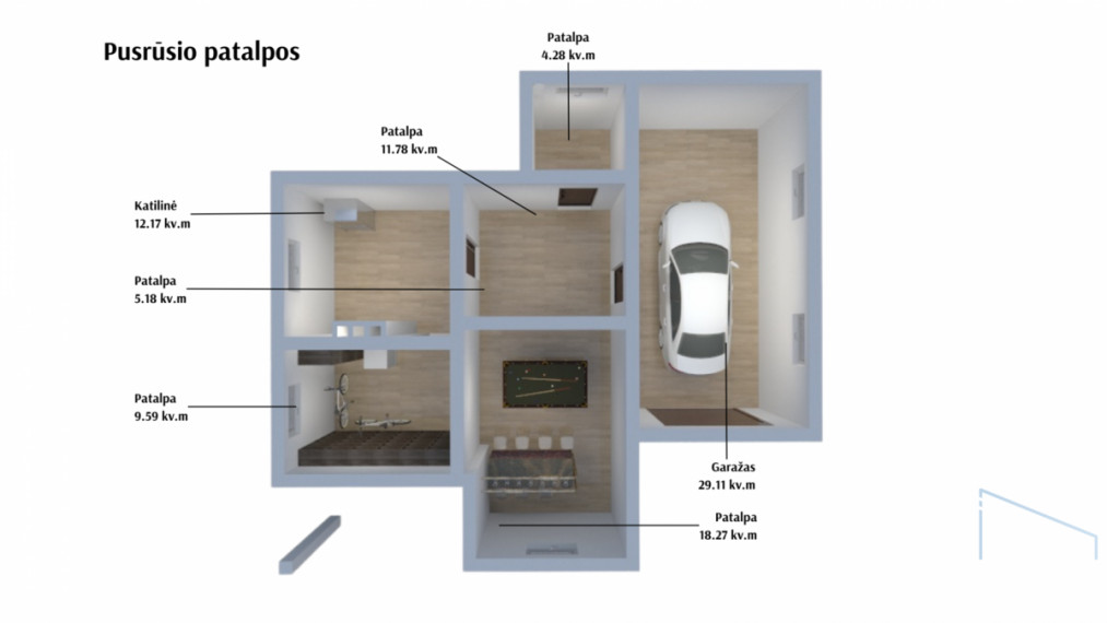 Parduodamas namas Kintų mstl., Šilutės r. sav., 236 m2 ploto, 2 aukštai 6