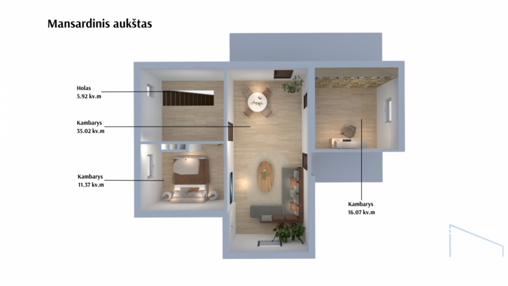 Parduodamas namas Kintų mstl., Šilutės r. sav., 236 m2 ploto, 2 aukštai 8