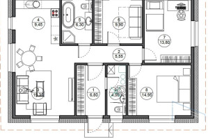 Parduodamas namas Slengių k., Klaipėdos r. sav., 92 m2 ploto 7