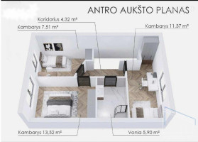 Parduodamas namas Slengių k., Klaipėdos r. sav., 90 m2 ploto 6