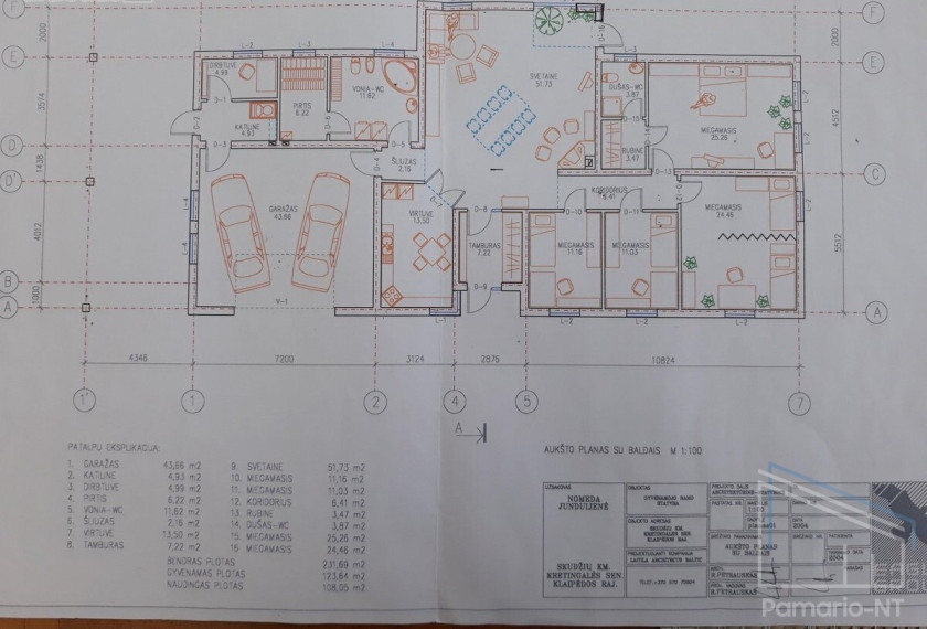 Parduodamas namas Skudžių k., Klaipėdos r. sav., 231 m2 ploto 12
