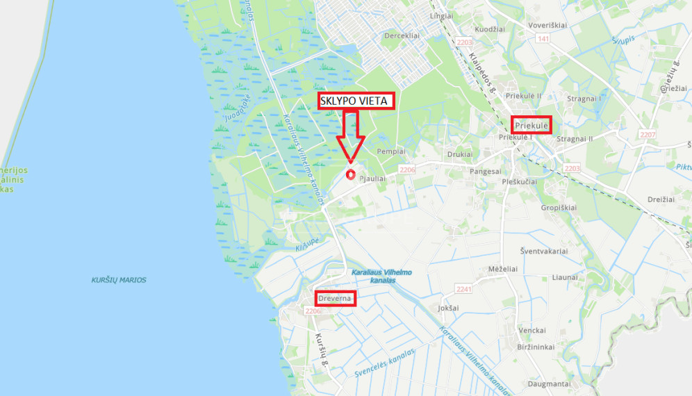 Parduodamas sklypas Pjaulių k., Klaipėdos r. sav., 77 a ploto 1