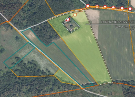 Parduodamas  sklypas Darsūniškio k., Kaišiadorių r. sav., 432 a ploto
