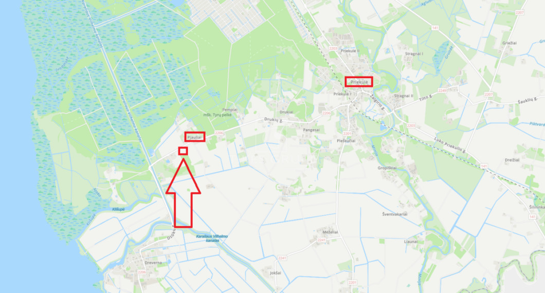 Parduodamas sklypas Pjaulių k., Klaipėdos r. sav., 94 a ploto 2