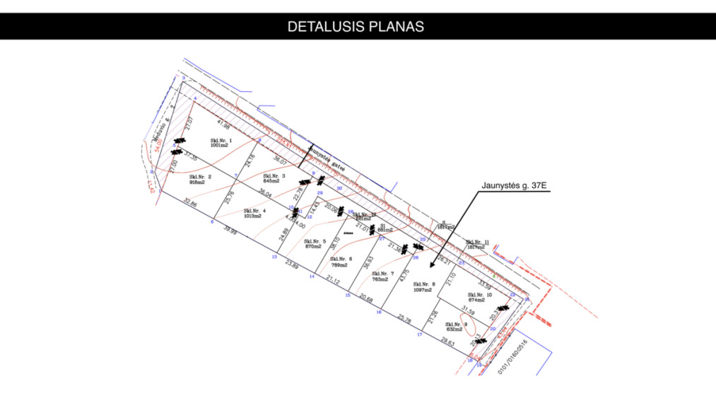 Parduodamas namų valdos paskirties sklypas Jaunystės g., Paneriai, Vilniaus m., Vilniaus m. sav., 10.13 a ploto 4