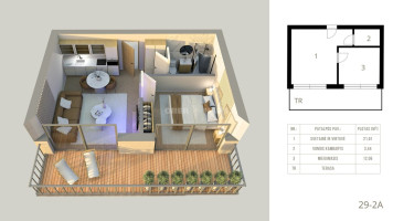 Parduodamas butas Naglių g., Neringos m., Neringos sav., 37.11 m2 ploto, 2 kambariai 4