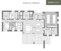 Parduodamas namas K. Bradūno, Visoriai, Vilniaus m., Vilniaus m. sav., 226.65 m2 ploto, 2 aukštai 11
