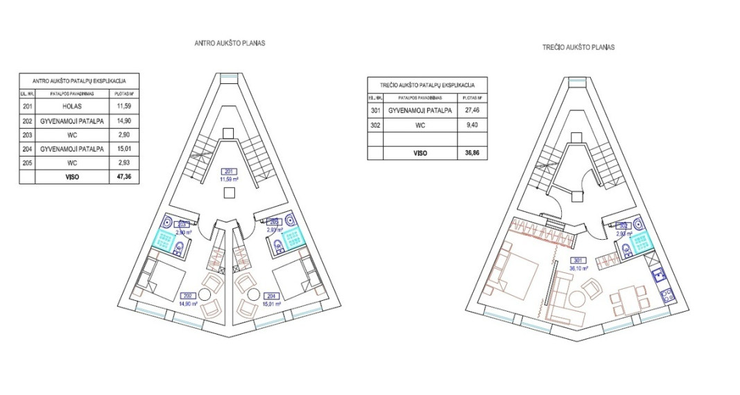 Parduodamos administracinės, kitos paskirties, paslaugų, prekybos patalpos Projektuotojų g., Kniaudiškiai, Panevėžio m., Panevėžio m. sav., 139.22 m2 ploto 6