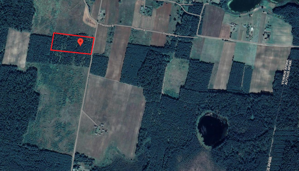 Parduodamas sklypas Gruožninkėlių k., Trakų r. sav., 255 a ploto 2